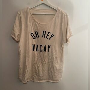 Old‎ Navy Cream Short Sleeve Relaxed T-Shirt XL